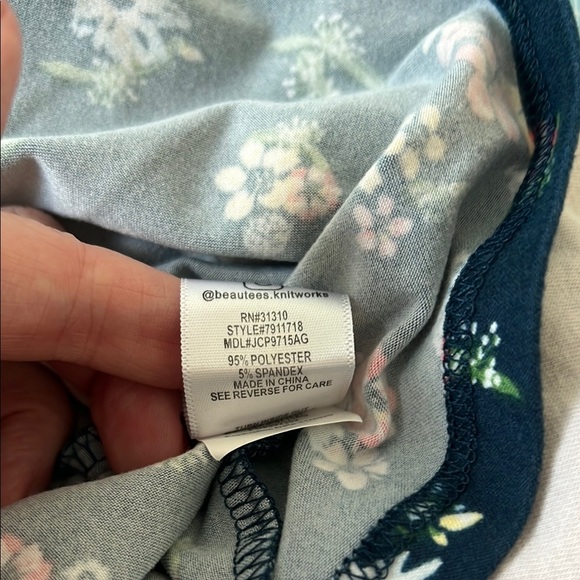 Knit Works Girls Floral Print Super Soft and stretchy Dress Size M-10/12 - Picture 6 of 6